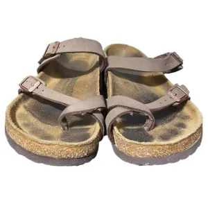 Birkenstock Mayari Mocha genuine leather toe strap sandals  39 (8 - 8.5) Regular