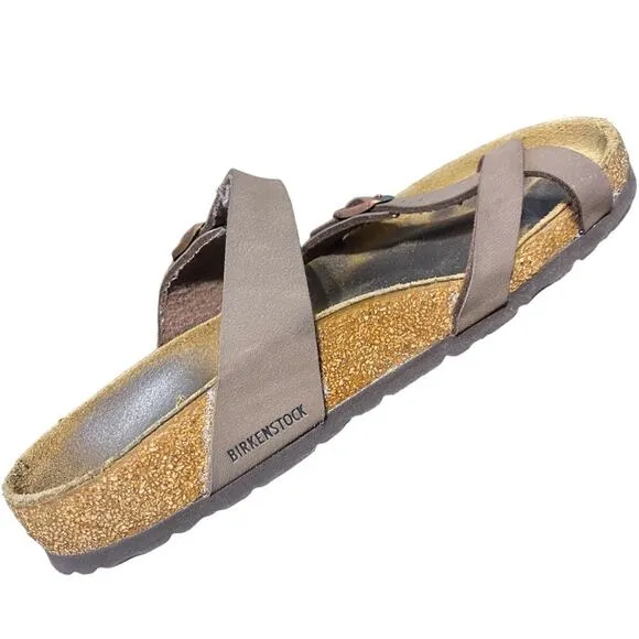Birkenstock Mayari Mocha genuine leather toe strap sandals  39 (8 - 8.5) Regular