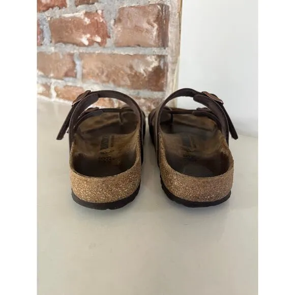 Birkenstock Mayari Sandals Brown Leather Youth/Women’s Size EU 35 US 4/4.5