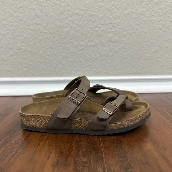 BIRKENSTOCK Mayari Sandals in Brown Birko-Flor