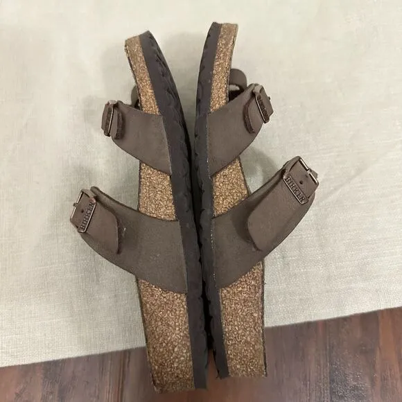 BIRKENSTOCK Mayari Sandals in Brown Birko-Flor