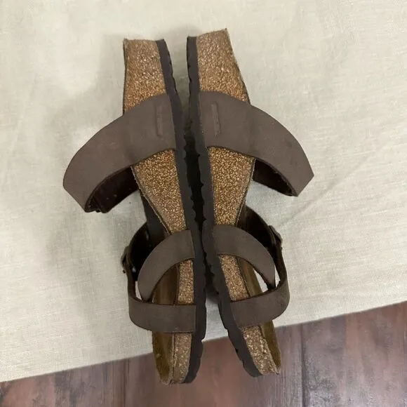 BIRKENSTOCK Mayari Sandals in Brown Birko-Flor