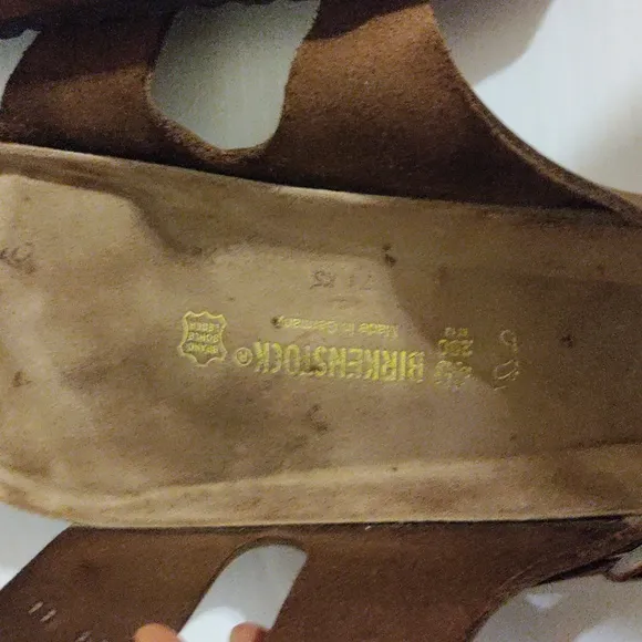 Birkenstock Milano Mens sz 45 (12)  Habana Oiled Leather Sandals Back Strap