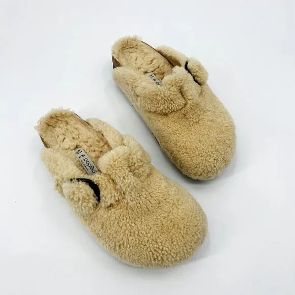 Birkenstock Papillio Shearling Boston Sandals