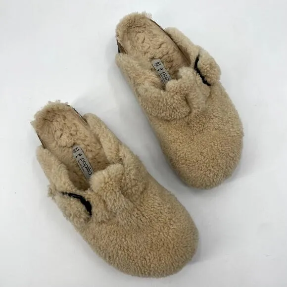 Birkenstock Papillio Shearling Boston Sandals