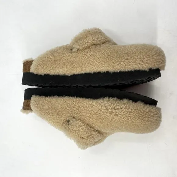 Birkenstock Papillio Shearling Boston Sandals
