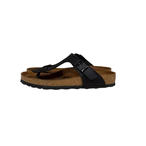 Birkenstock Women’s GizehOiled Leather - Black Thong Sandals Size 7
