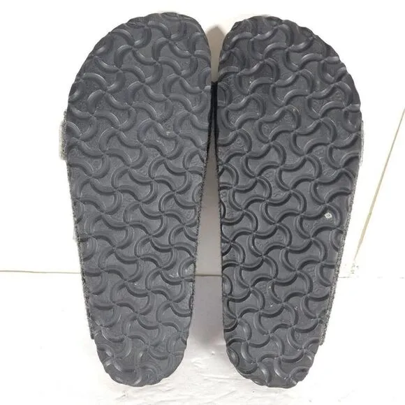 BIRKENSTOCK Arizona Rivet EU41 US L10/M8 Gray Wool Flat Slide Sandals Shoes