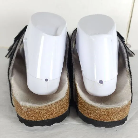 BIRKENSTOCK Arizona Rivet EU41 US L10/M8 Gray Wool Flat Slide Sandals Shoes