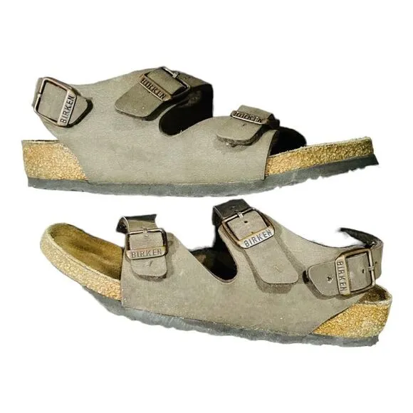 Birkenstock Kids Milano Double Strap Leather Sandals Size 30/US 12