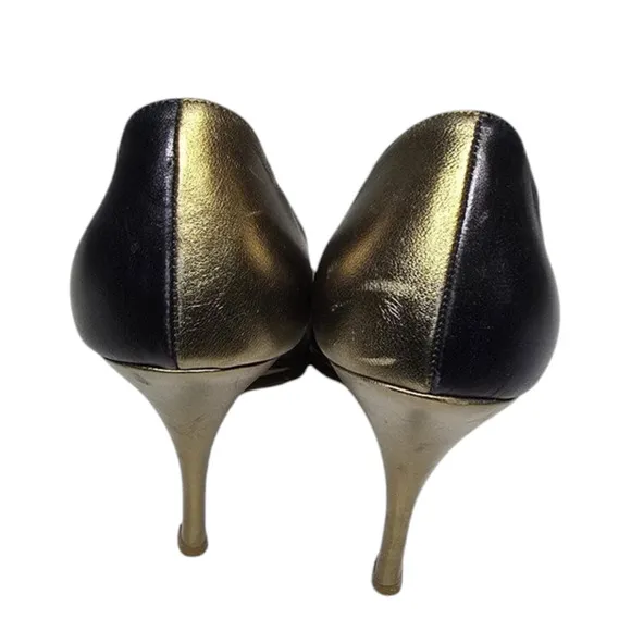 Black Gold Manolo Blahnik Open toe sandals sz 36.5 /6