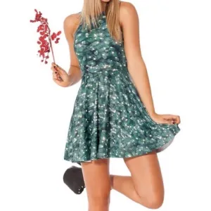 BlackMilk Xmas Tree Skater Dress
