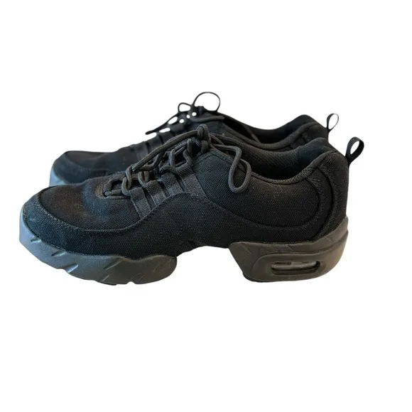Bloch Black Mesh Lace Up Dance Sneakers | US 9.5
