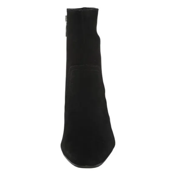 Blondo Sadie Waterproof Ankle Boot Black Suede Block Heel Zipper Side Closure 6