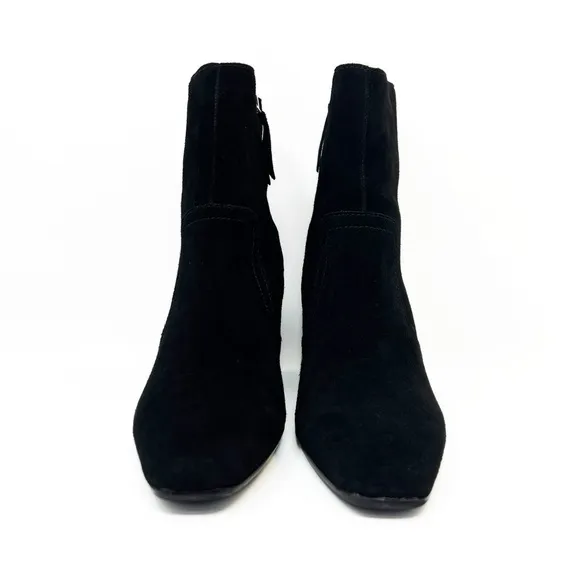 Blondo Waterproof Booties Salome Suede Block Heel Ankle Boots