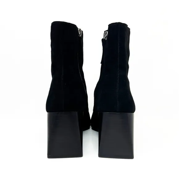 Blondo Waterproof Booties Salome Suede Block Heel Ankle Boots