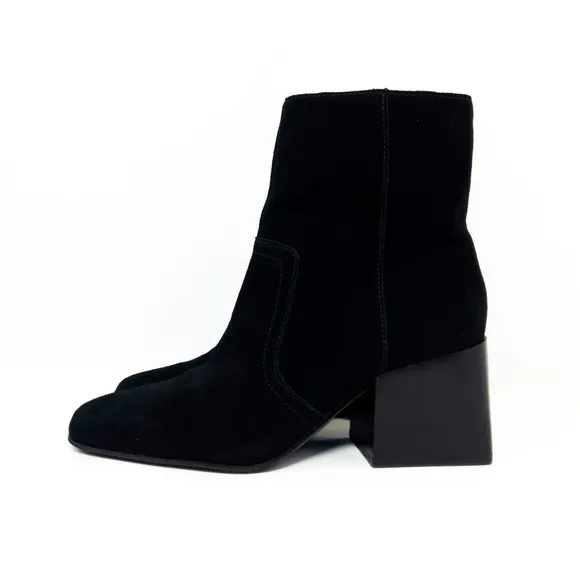 Blondo Waterproof Booties Salome Suede Block Heel Ankle Boots