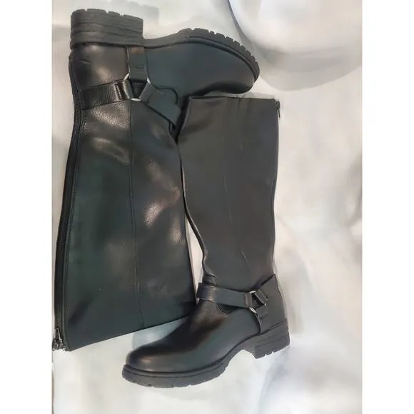 B.O.C black mid calf boots size8. S69