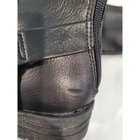 B.O.C black mid calf boots size8. S69