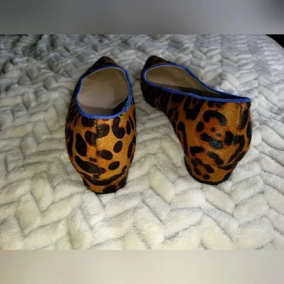 Boden Pointed Loafers,Women's sz 38 (7.5), Classic Leopard.