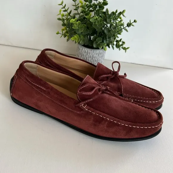 Boemos Men's Slip On Driving Loafers Moccasins Suede Shoes