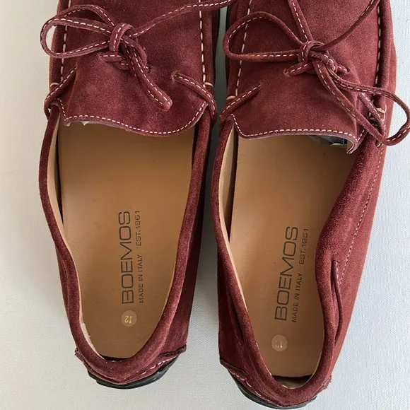 Boemos Men's Slip On Driving Loafers Moccasins Suede Shoes
