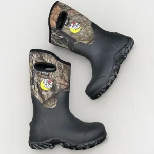 Boggs Sky High Worker Camouflage Boots Chunky Mossy Oak Sole Unisex US 7 EU 40