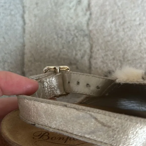 Bonpoint  fur kitty sandals