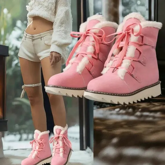 Boots For Women Round Toe Casual
