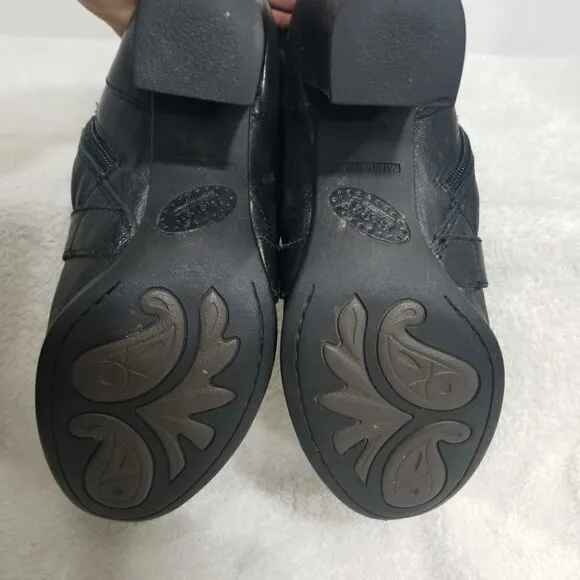 Born Leather Cross strap Boots