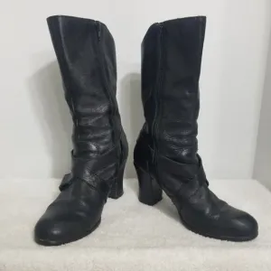 Born Leather Cross strap Boots