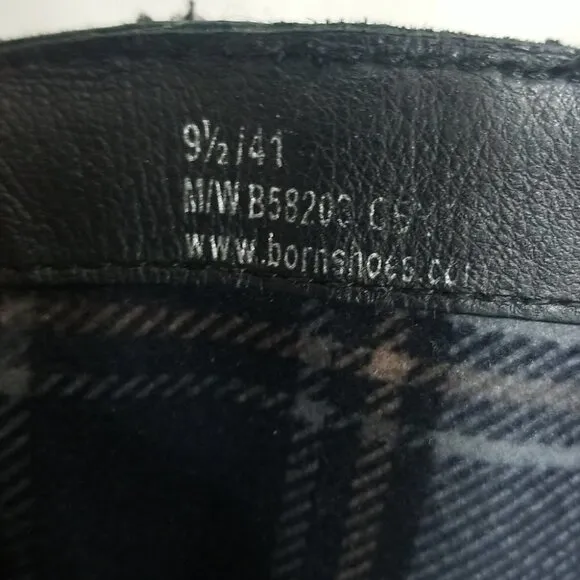 Born Leather Cross strap Boots