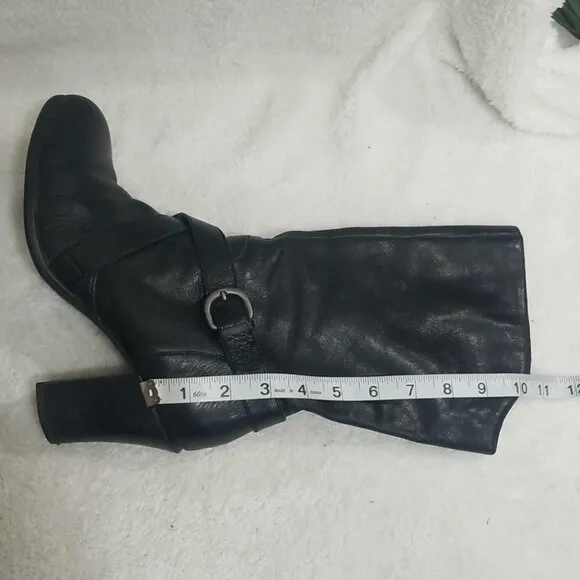Born Leather Cross strap Boots