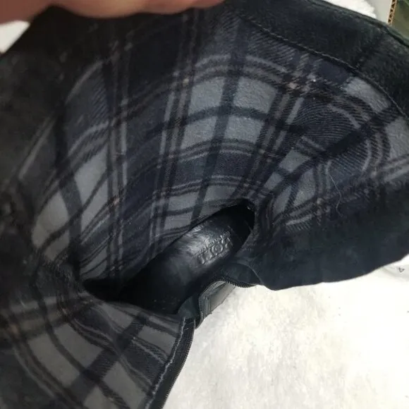 Born Leather Cross strap Boots