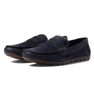 Born Mens Driving Loafers US 10.5 EU 44.5 Navy Blue Suede Leather NIB