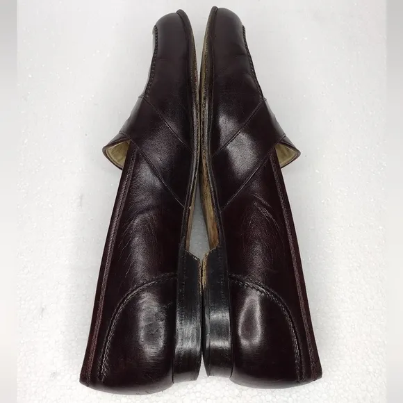 Bragano By Cole Haan Brown Leather Men's Penny Slip-On Loafers