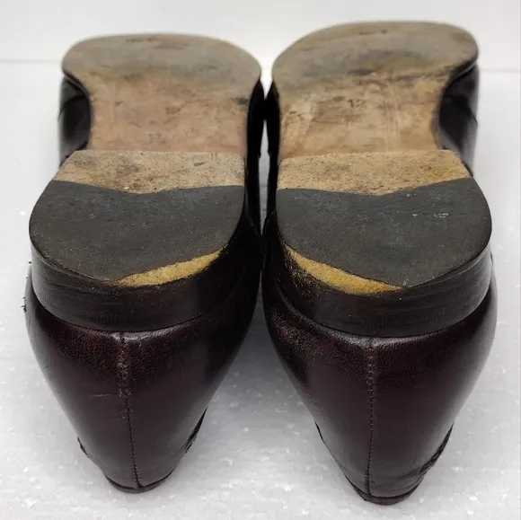 Bragano By Cole Haan Brown Leather Men's Penny Slip-On Loafers