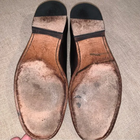 Bragano Leather &amp; Suede Penny Loafers Men's Size 9M