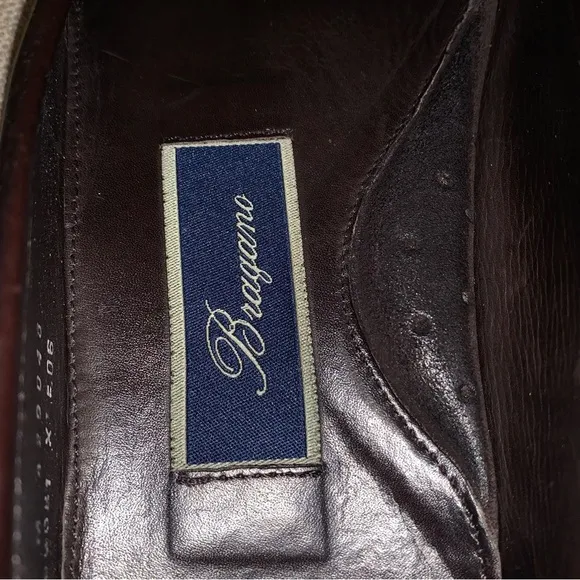 Bragano Leather &amp; Suede Penny Loafers Men's Size 9M