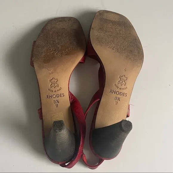Brighton Rhodes leather heeled sandals size 8.5