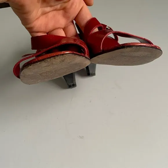 Brighton Rhodes leather heeled sandals size 8.5