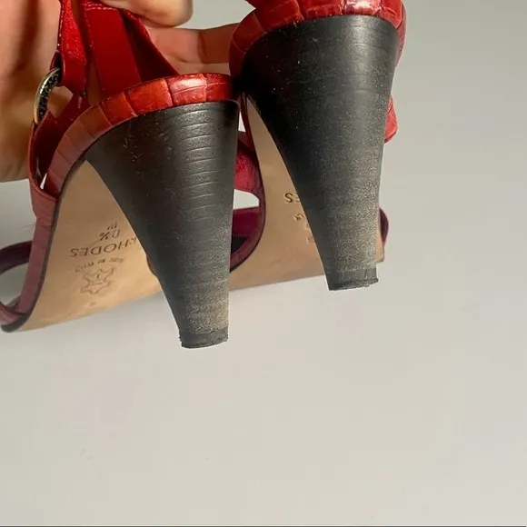 Brighton Rhodes leather heeled sandals size 8.5