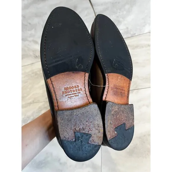Brooks Brothers Men’s Brown Penny Loafers Size 10.5 Leather USA Made