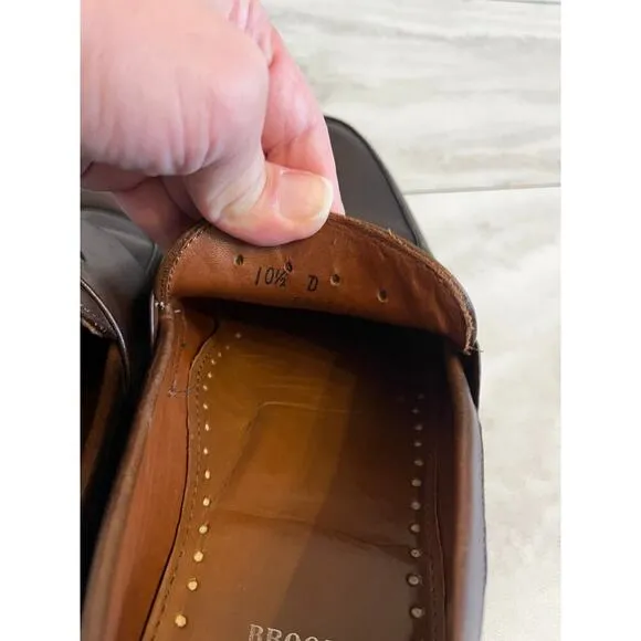 Brooks Brothers Men’s Brown Penny Loafers Size 10.5 Leather USA Made