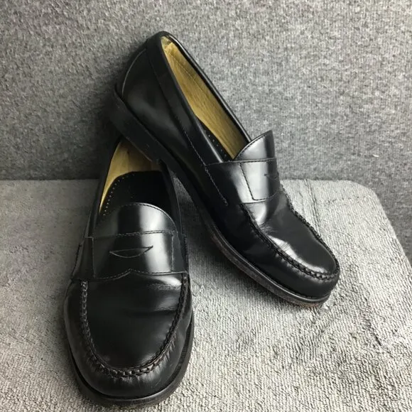 Brooks Brothers Penny Loafers Black Slip On Size 8 D