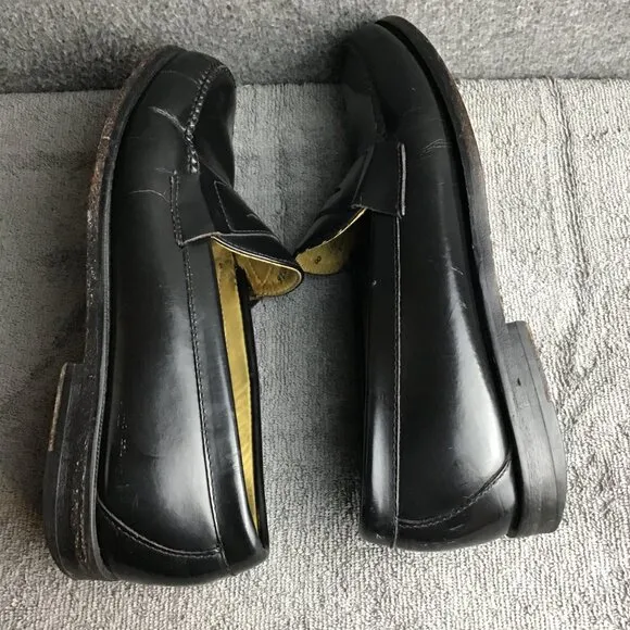 Brooks Brothers Penny Loafers Black Slip On Size 8 D