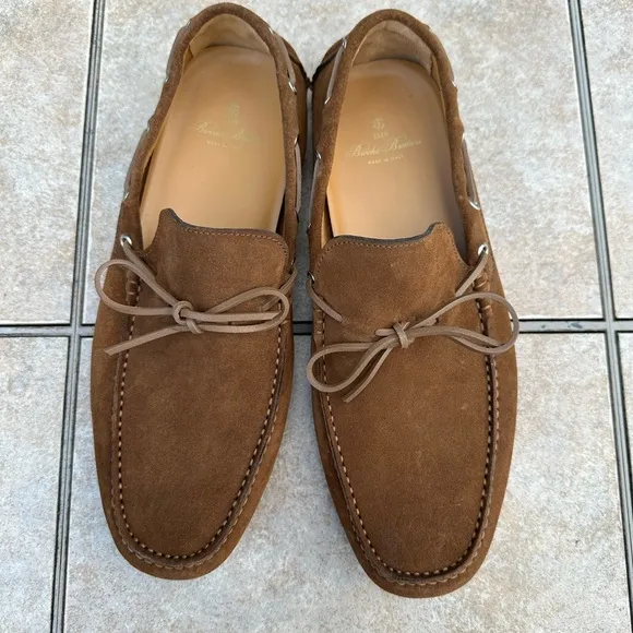 BROOKS BROTHERS Suede Driving Moccasins Loafers