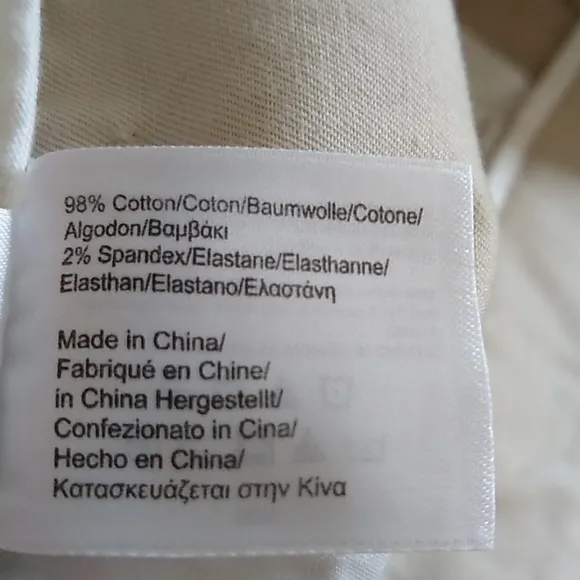Brooks Brothers Tailored Cotton Twill Khaki Fly Front Skirt, Size 8