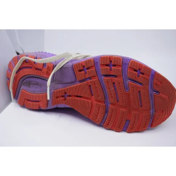 Brooks Shoes Womens Size 10 Adrenaline GTS 22 Running Comfy Grey White Purple