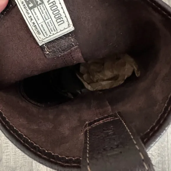Brown Mid-Calf Pull-On Work Boots size 13  leather boots